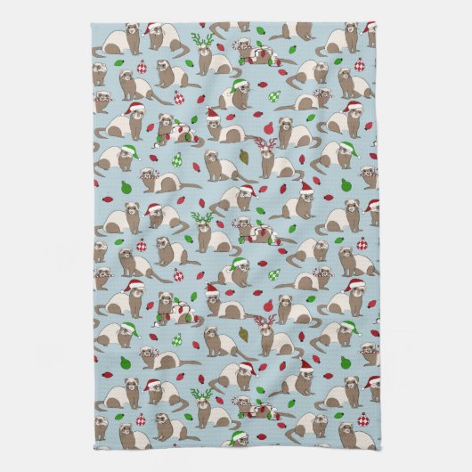 kerstkeukenhanddoeken theedoek (Verticaal)