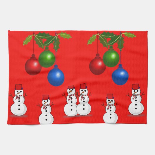 Kerstkeukenhanddoeken Theedoek (Horizontaal)