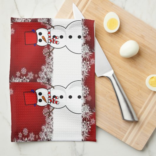 Kerstkeukenhanddoeken Theedoek (Quarter Fold)