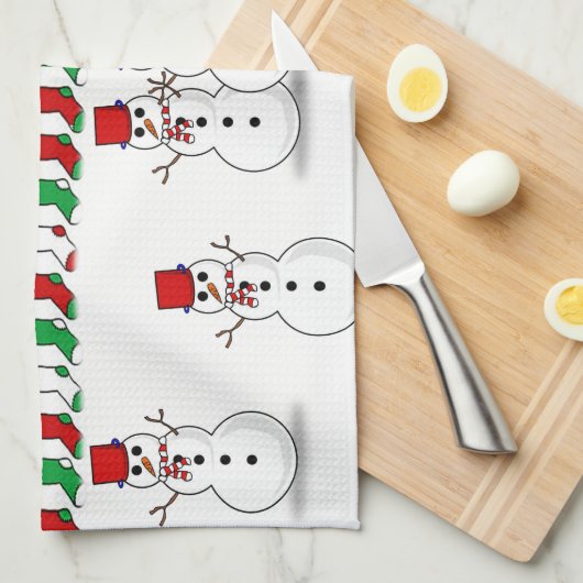 Kerstkeukenhanddoeken Theedoek (Quarter Fold)