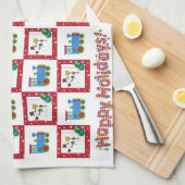 Kerstkeukenhanddoeken Theedoek (Quarter Fold)