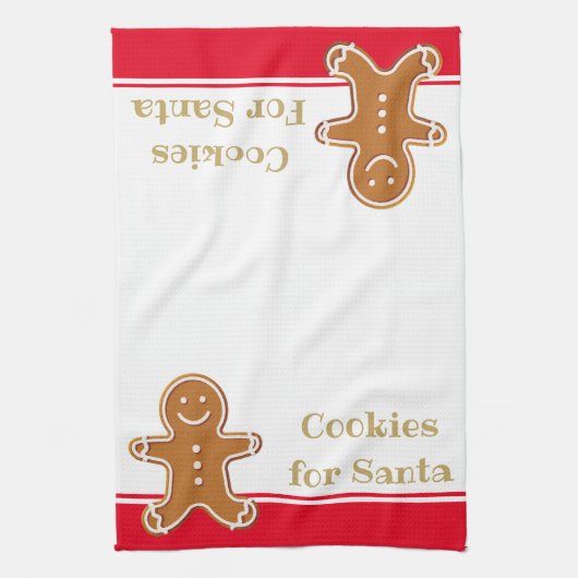 Kerstkeukenhanddoekjes voor Kerstmis Theedoek (Verticaal)