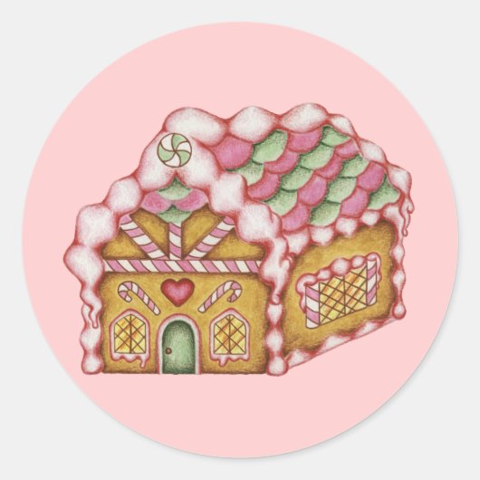 kerstkeukenhuis Sticker (Voorkant)