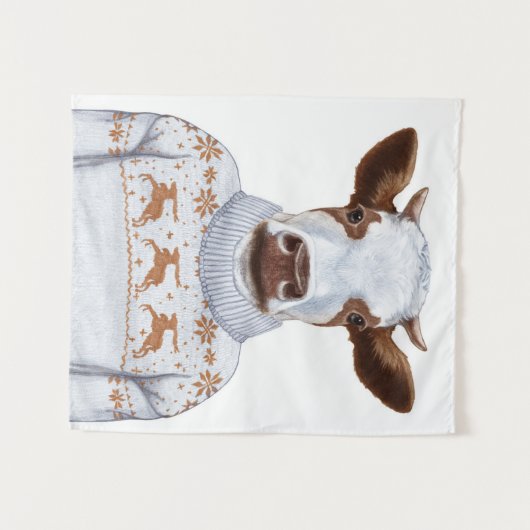 kerstkeukenkoek wandkleed (Voorkant (horizontaal))