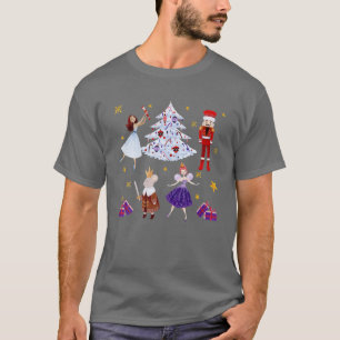 kerstkeukenkrabben, gebalanceerd voor kerstmis Kin T-shirt