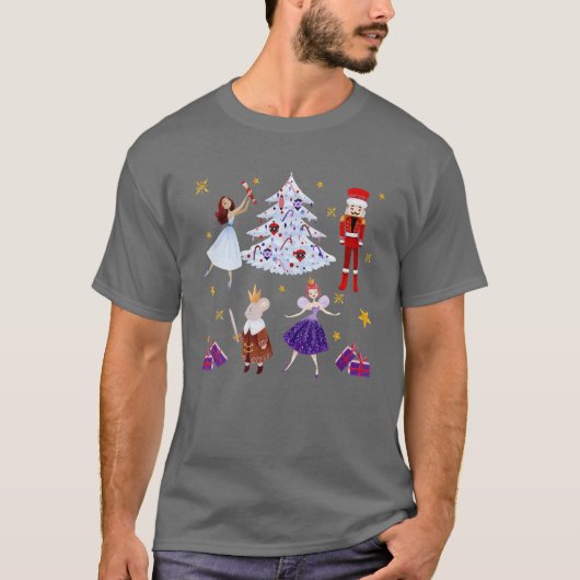 kerstkeukenkrabben, gebalanceerd voor kerstmis Kin T-shirt (Voorkant)