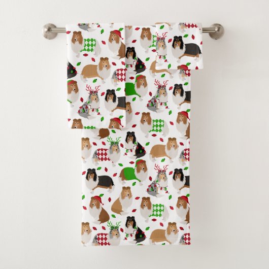 kerstkeukenpakket voor Collie Bath Bad Handdoek (Insitu)