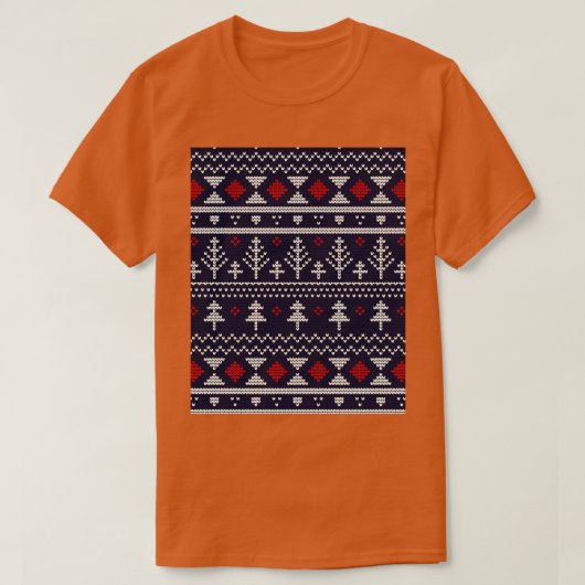 Kerstkeukenpatroon Easy Baby Knitte Patte T-shirt (Design voorkant)