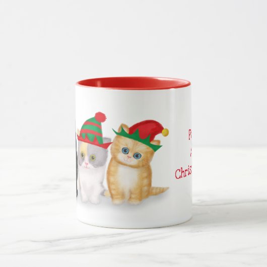 kerstkeukens gepersonaliseerd mug mok (Midden)
