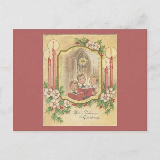 kerstkeukens met kaarsen feestdagenkaart (Voorkant)