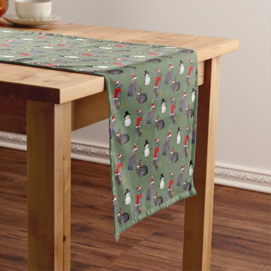 kerstkeukens Tafelloper (groen) (Voorbeeld)