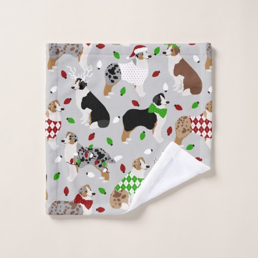 kerstkeukenset in Shepherd Bath Bad Handdoek (Wasdoekje)