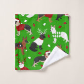 kerstkeukenset in Shepherd Bath Bad Handdoek (Wasdoekje)