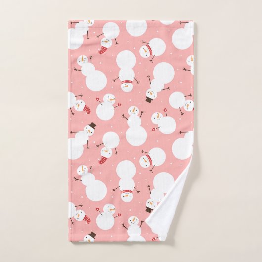 kerstkeukenset Snowman Bath Bad Handdoek (Handdoek)