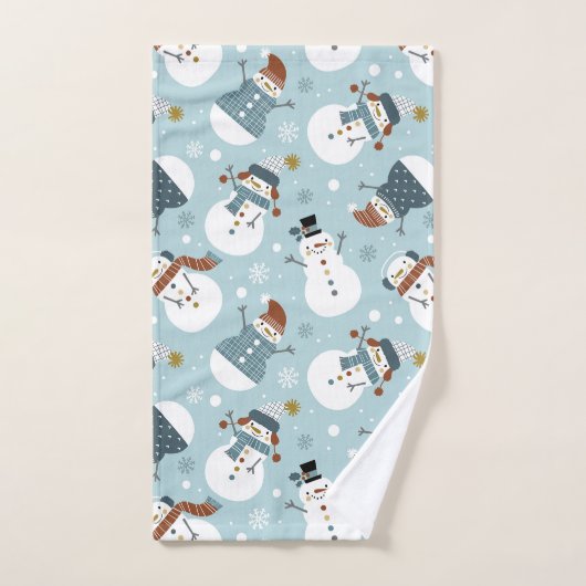 kerstkeukenset Snowman Bath Bad Handdoek (Handdoek)