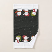 kerstkeukenset Snowman Bath Bad Handdoek (Handdoek)