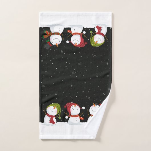 kerstkeukenset Snowman Bath Bad Handdoek (Handdoek)