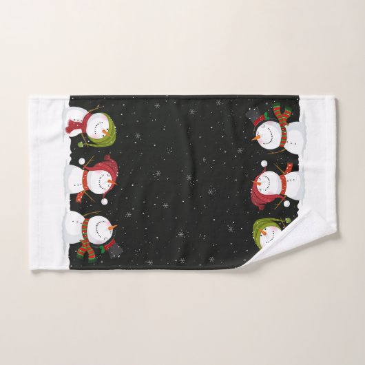 kerstkeukenset Snowman Bath Bad Handdoek (Handdoek)