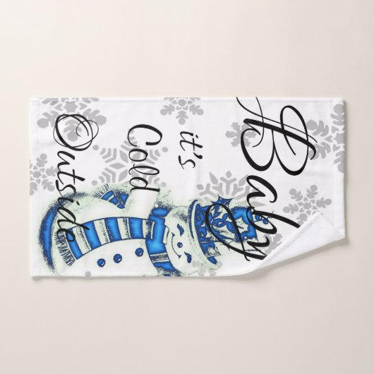 kerstkeukensets, Baby dat is koud buiten Bad Handdoek (Handdoek)