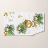 kerstkeukensets, gouden balken bad handdoek (Handdoek)