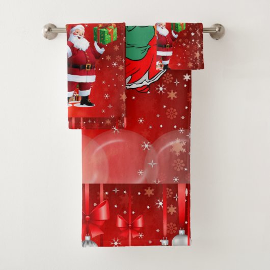 kerstkeukensets, kerstman bad handdoek (Insitu)