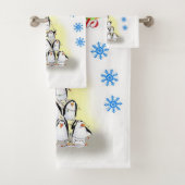 kerstkeukensets, pinguïn bad handdoek (Insitu)