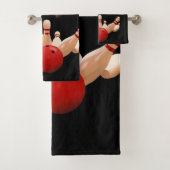 kerstkeukensets, Santa Bowling Bad Handdoek (Insitu)