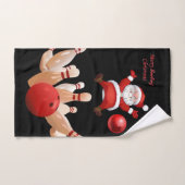 kerstkeukensets, Santa Bowling Bad Handdoek (Handdoek)