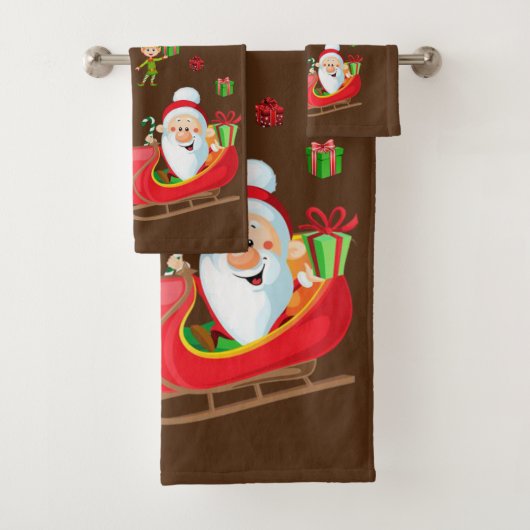 kerstkeukensets, Santa Elf Bad Handdoek (Insitu)