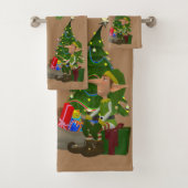 kerstkeukensets, Santa Elf Bad Handdoek (Insitu)