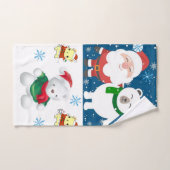 kerstkeukensets, Santa Teddy Bear Bad Handdoek (Handdoek)