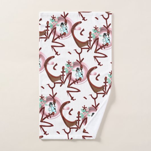 kerstkeukensets, Snowman Bad Handdoek (Handdoek)