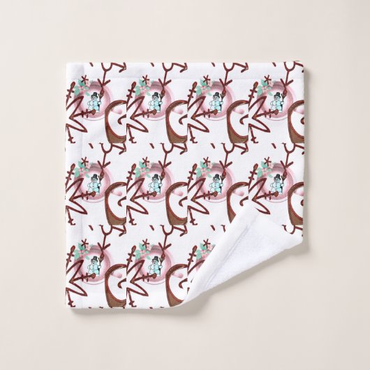 kerstkeukensets, Snowman Bad Handdoek (Wasdoekje)