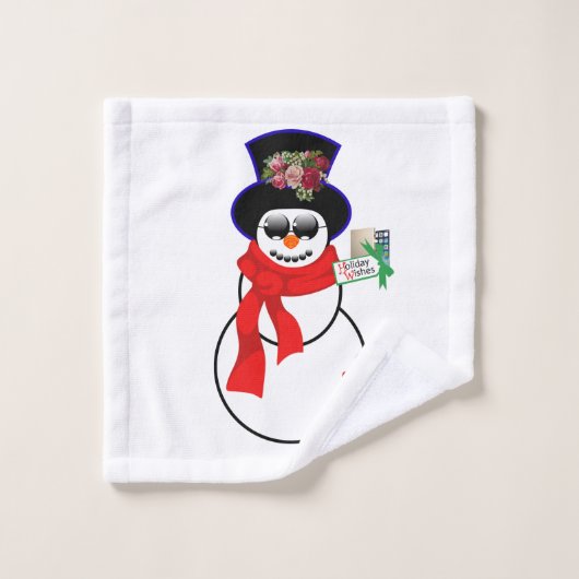 kerstkeukensets, Snowman Iphone Bad Handdoek (Wasdoekje)