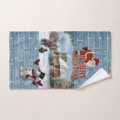 kerstkeukensets, vrolijk kerstfeest bad handdoek (Handdoek)