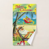 kerstkeukensets, zomerbakken kerstbal kerstbal bad handdoek (Handdoek)