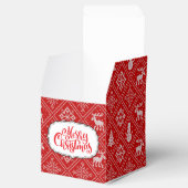 kerstkeuker Knit Favor Box Bedankdoosjes (Geopend)