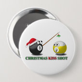 kerstkeukjes ronde button 4,0 cm (Voorkant /achterkant)
