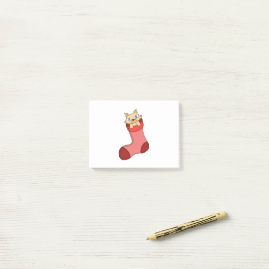 Kerstkeuten Post-it® Notes (Op bureau)
