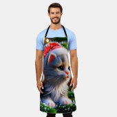 Kerstkeuten Schort (Gedragen)