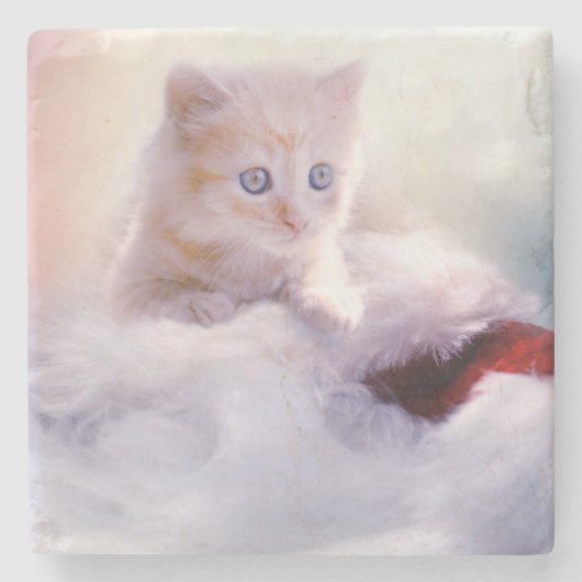 Kerstkeuten Stenen Onderzetter (Voorkant)