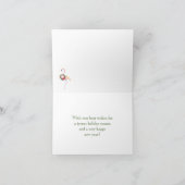 kerstkheer Golf Beach Palm Tree Feestdagen Kaart (Binnen)