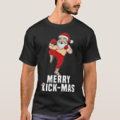 kerstkickboksen kerstkerstkerstmis voor Kickb T-shirt (Voorkant)