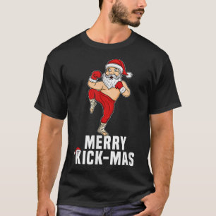 kerstkickboksen kerstkerstkerstmis voor Kickb T-shirt