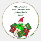Kerstkikker Adres Stickers (Voorkant)
