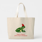 Kerstkikker Boodschappentas Grote Tote Bag (Achterkant)