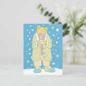 kerstkikker briefkaart (Staand voorkant)