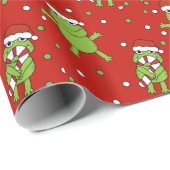 kerstkikker cadeaupapier (Rol Hoek)