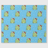 kerstkikker cadeaupapier (Vlak)