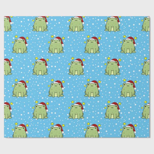 kerstkikker cadeaupapier (Vlak)